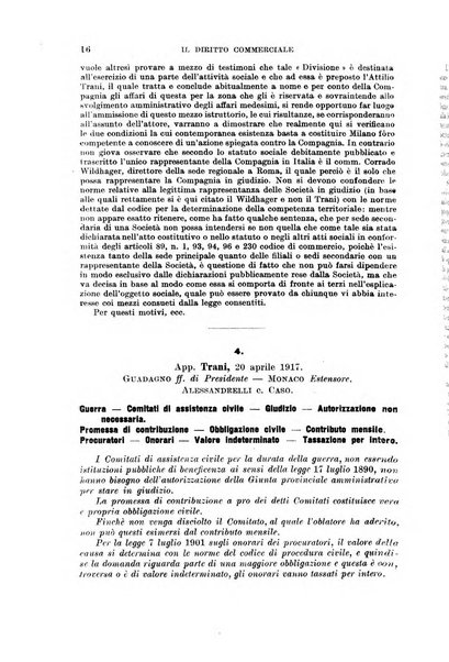 Il diritto commerciale rivista periodica e critica di giurisprudenza e legislazione