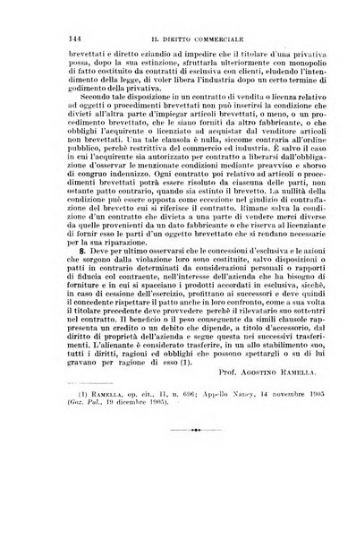 Il diritto commerciale rivista periodica e critica di giurisprudenza e legislazione