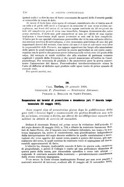 Il diritto commerciale rivista periodica e critica di giurisprudenza e legislazione