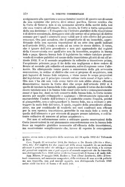 Il diritto commerciale rivista periodica e critica di giurisprudenza e legislazione