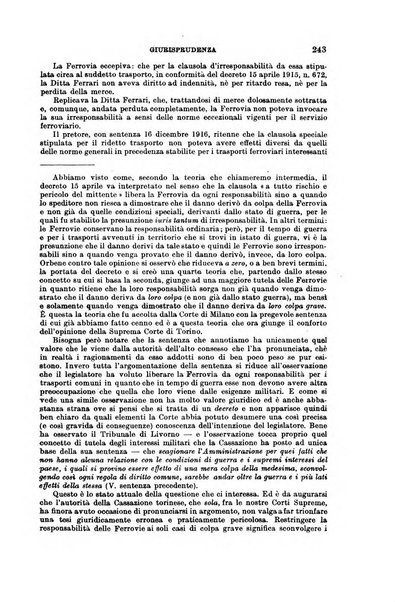 Il diritto commerciale rivista periodica e critica di giurisprudenza e legislazione