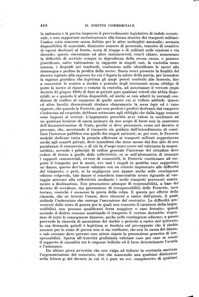 Il diritto commerciale rivista periodica e critica di giurisprudenza e legislazione