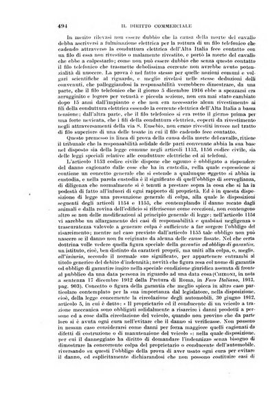 Il diritto commerciale rivista periodica e critica di giurisprudenza e legislazione