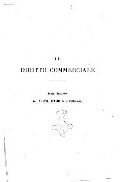 Il diritto commerciale rivista periodica e critica di giurisprudenza e legislazione