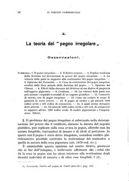 Il diritto commerciale rivista periodica e critica di giurisprudenza e legislazione