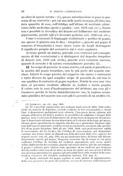 Il diritto commerciale rivista periodica e critica di giurisprudenza e legislazione