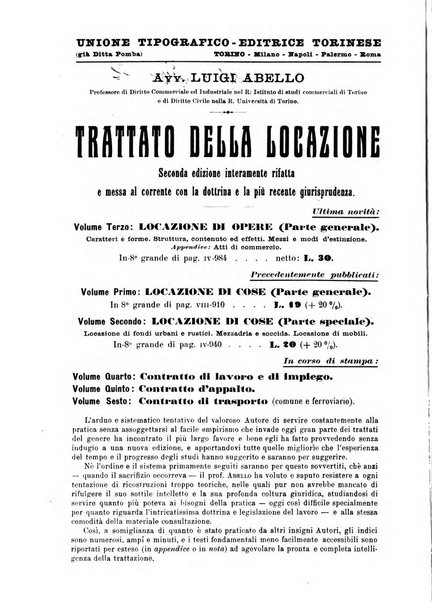 Il diritto commerciale rivista periodica e critica di giurisprudenza e legislazione