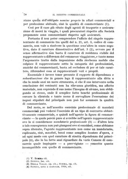 Il diritto commerciale rivista periodica e critica di giurisprudenza e legislazione