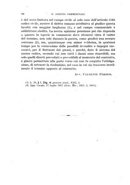 Il diritto commerciale rivista periodica e critica di giurisprudenza e legislazione