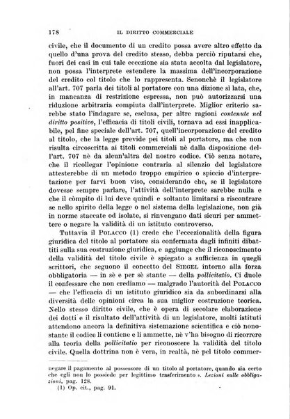 Il diritto commerciale rivista periodica e critica di giurisprudenza e legislazione