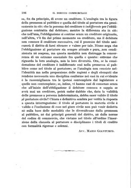 Il diritto commerciale rivista periodica e critica di giurisprudenza e legislazione