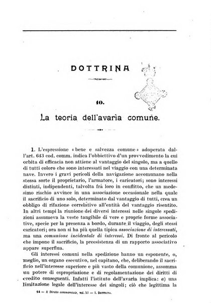 Il diritto commerciale rivista periodica e critica di giurisprudenza e legislazione