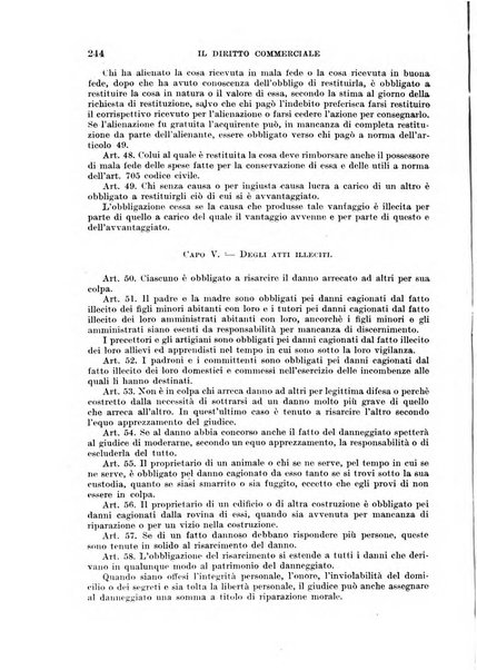 Il diritto commerciale rivista periodica e critica di giurisprudenza e legislazione