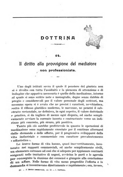 Il diritto commerciale rivista periodica e critica di giurisprudenza e legislazione