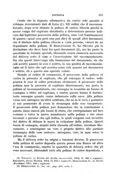 Il diritto commerciale rivista periodica e critica di giurisprudenza e legislazione