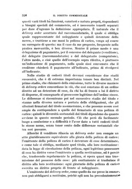 Il diritto commerciale rivista periodica e critica di giurisprudenza e legislazione