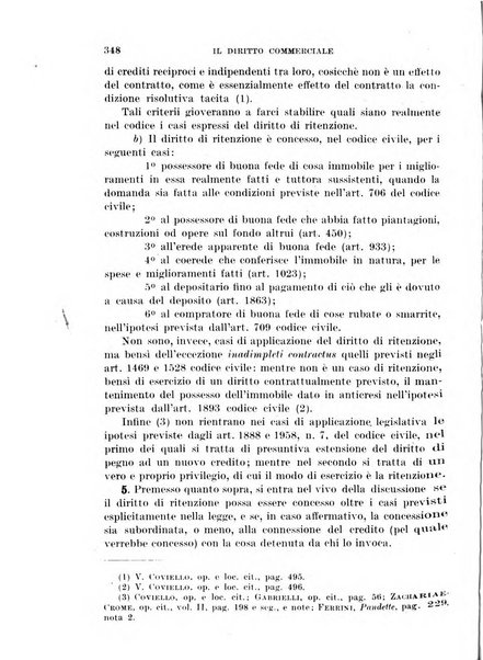 Il diritto commerciale rivista periodica e critica di giurisprudenza e legislazione