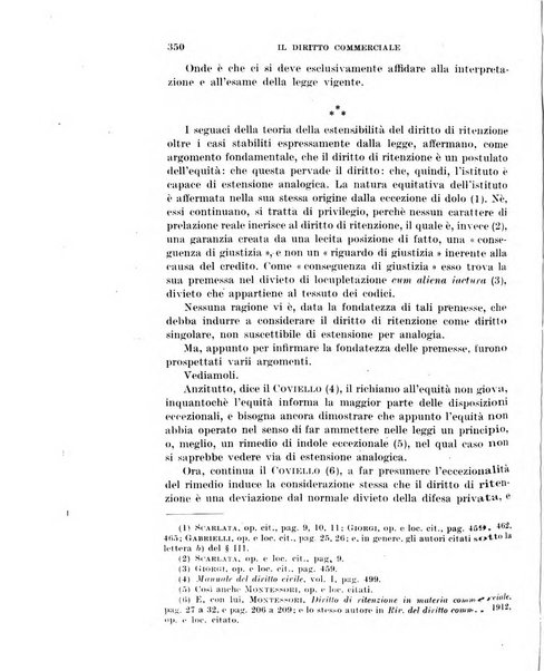 Il diritto commerciale rivista periodica e critica di giurisprudenza e legislazione