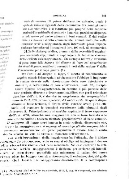 Il diritto commerciale rivista periodica e critica di giurisprudenza e legislazione