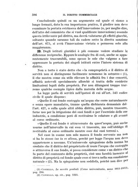 Il diritto commerciale rivista periodica e critica di giurisprudenza e legislazione