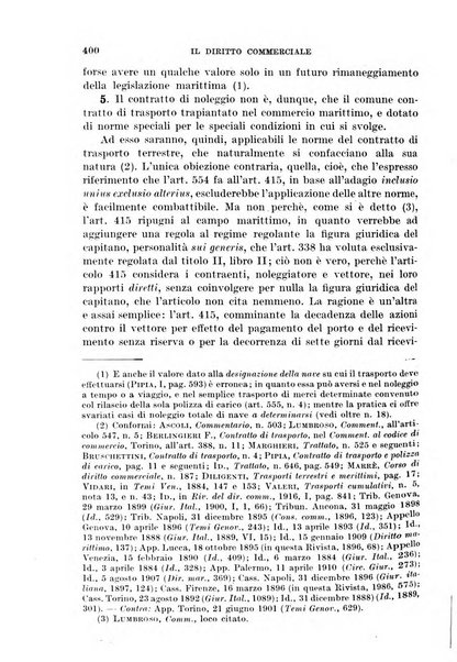 Il diritto commerciale rivista periodica e critica di giurisprudenza e legislazione