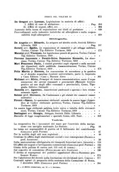 Il diritto commerciale rivista periodica e critica di giurisprudenza e legislazione