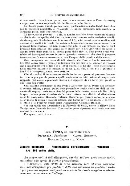 Il diritto commerciale rivista periodica e critica di giurisprudenza e legislazione