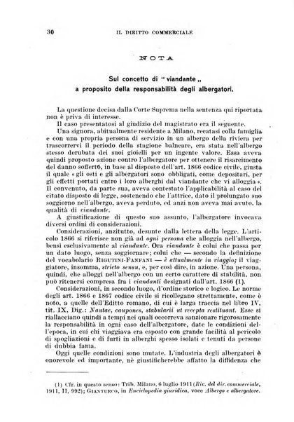 Il diritto commerciale rivista periodica e critica di giurisprudenza e legislazione