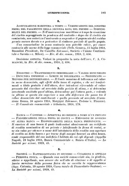 Il diritto commerciale rivista periodica e critica di giurisprudenza e legislazione