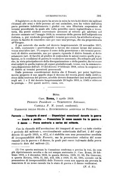 Il diritto commerciale rivista periodica e critica di giurisprudenza e legislazione