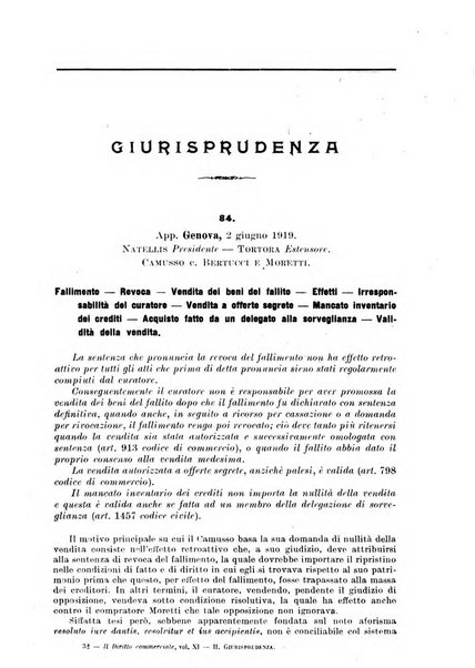 Il diritto commerciale rivista periodica e critica di giurisprudenza e legislazione