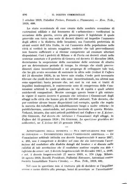 Il diritto commerciale rivista periodica e critica di giurisprudenza e legislazione