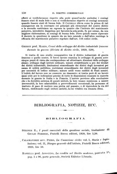 Il diritto commerciale rivista periodica e critica di giurisprudenza e legislazione