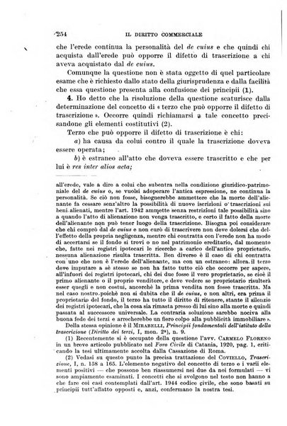 Il diritto commerciale rivista periodica e critica di giurisprudenza e legislazione