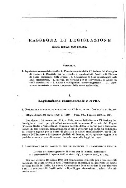 Il diritto commerciale rivista periodica e critica di giurisprudenza e legislazione