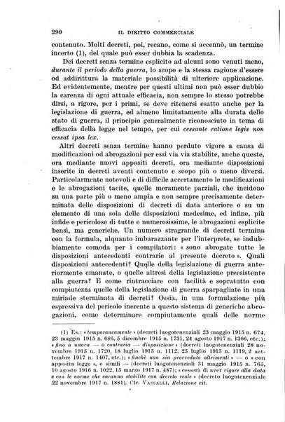 Il diritto commerciale rivista periodica e critica di giurisprudenza e legislazione