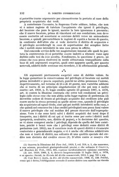 Il diritto commerciale rivista periodica e critica di giurisprudenza e legislazione