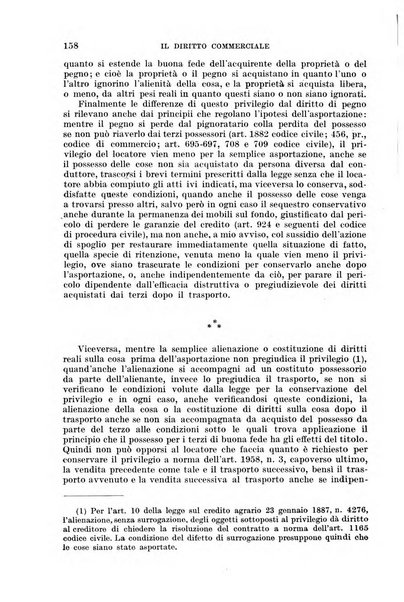 Il diritto commerciale rivista periodica e critica di giurisprudenza e legislazione