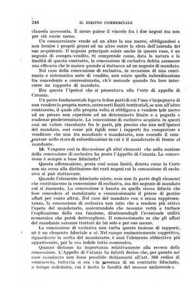 Il diritto commerciale rivista periodica e critica di giurisprudenza e legislazione