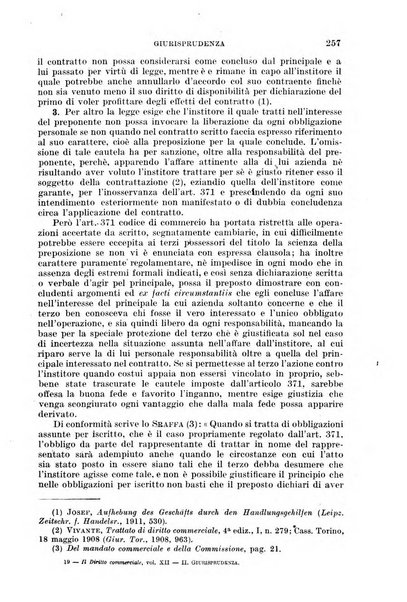 Il diritto commerciale rivista periodica e critica di giurisprudenza e legislazione