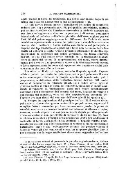 Il diritto commerciale rivista periodica e critica di giurisprudenza e legislazione