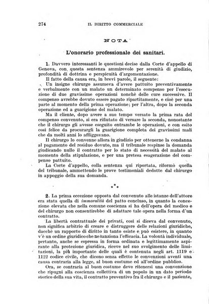 Il diritto commerciale rivista periodica e critica di giurisprudenza e legislazione