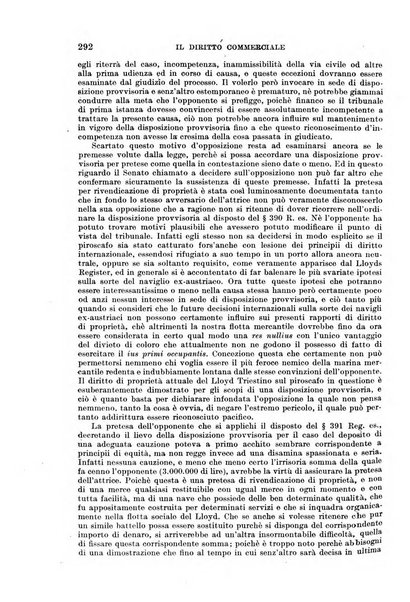 Il diritto commerciale rivista periodica e critica di giurisprudenza e legislazione