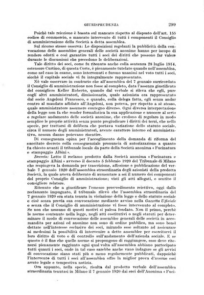 Il diritto commerciale rivista periodica e critica di giurisprudenza e legislazione