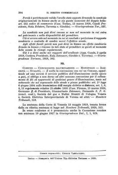 Il diritto commerciale rivista periodica e critica di giurisprudenza e legislazione