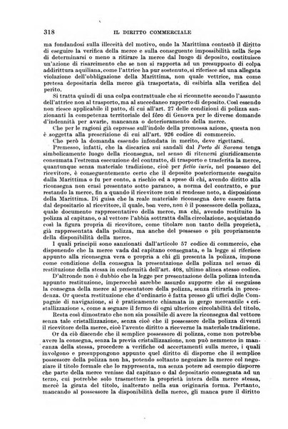 Il diritto commerciale rivista periodica e critica di giurisprudenza e legislazione