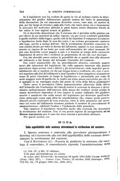 Il diritto commerciale rivista periodica e critica di giurisprudenza e legislazione