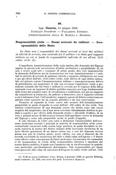 Il diritto commerciale rivista periodica e critica di giurisprudenza e legislazione