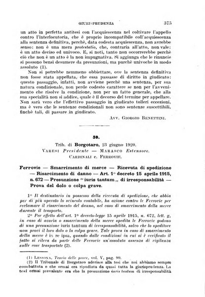 Il diritto commerciale rivista periodica e critica di giurisprudenza e legislazione