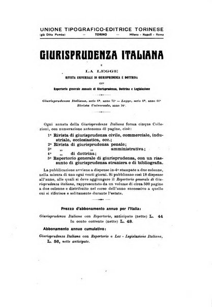 Il diritto commerciale rivista periodica e critica di giurisprudenza e legislazione